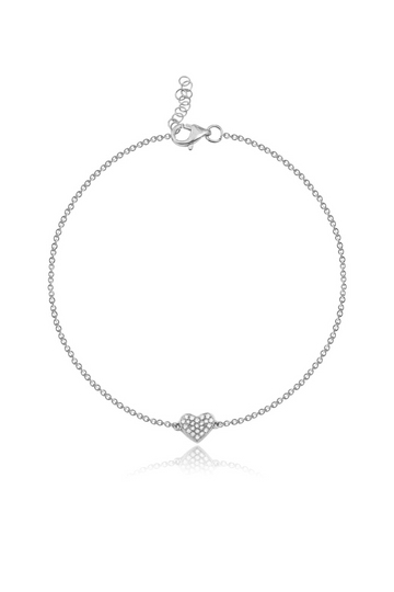 DIAMOND PAVE HEART BRACELET