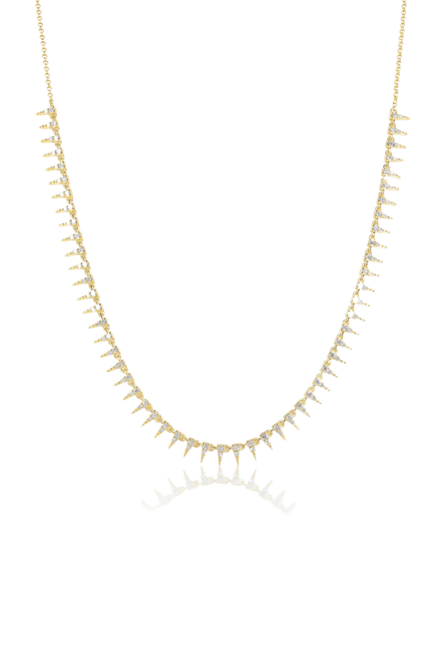 DIAMOND SPIKE COLLAR NECKLACE